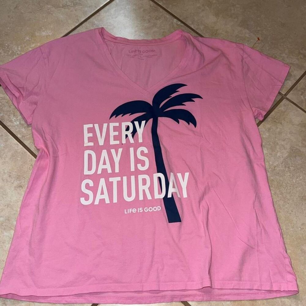 Life-is-good Women's Pink T-shirt
